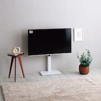 壁寄せテレビスタンド(ヘキ WH)