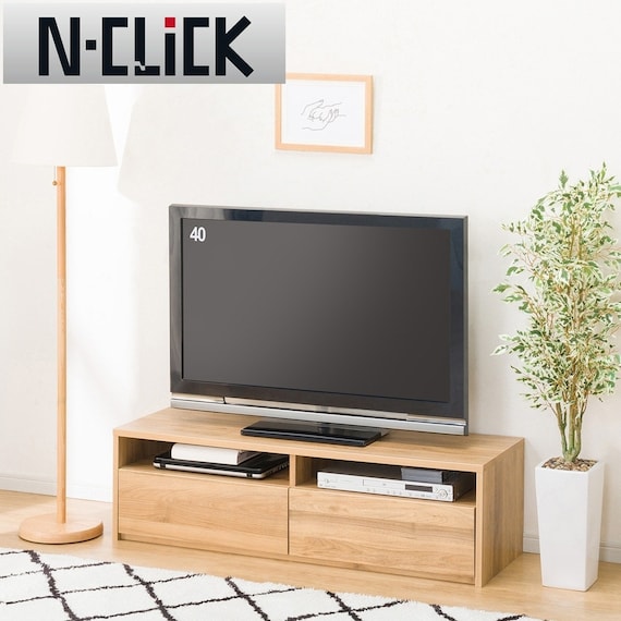 簡単組み立てテレビボード(ローボードNクリック120LBR NC700) 1枚目画像