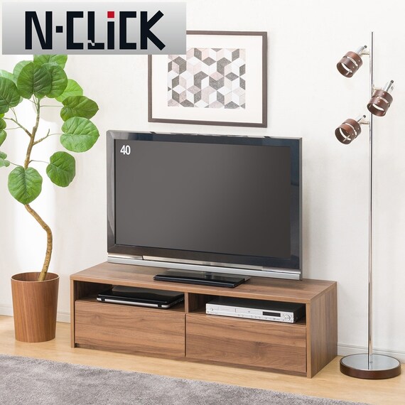 簡単組み立てテレビ台(ローボードNクリック120MBR NC700) 1枚目画像