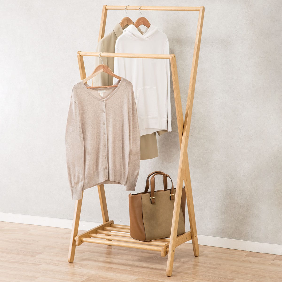 X型ハンガーラック クロスタ ライトブラウン 通販 ニトリネット 公式 家具 インテリア通販 X型ハンガーラック クロスタ ライトブラウン 通販 ニトリネット 公式 家具 インテリア通販