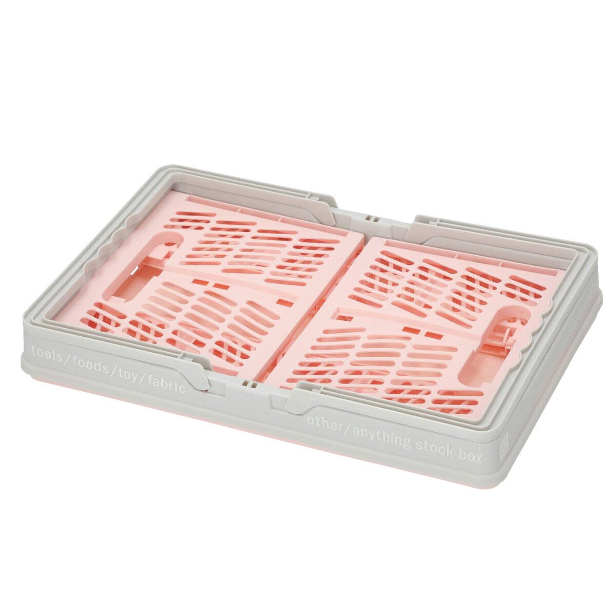 折りたたみバスケットハンドル付きピンク ピンク 通販 ニトリネット 公式 家具 インテリア通販