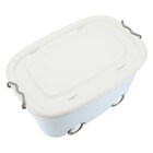 キャスター付きトイボックス(ライトグレー/ライトブルー) 4枚目画像