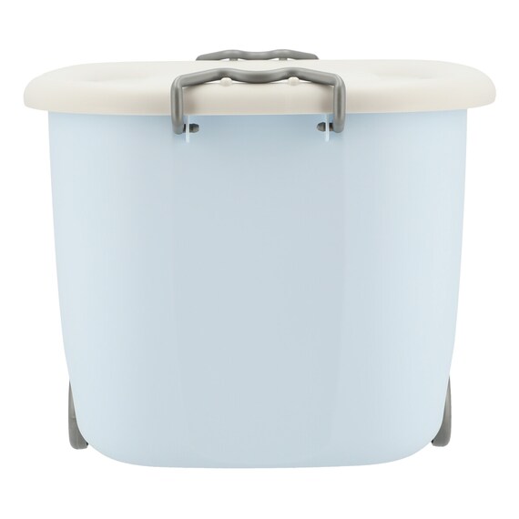 キャスター付きトイボックス(ライトグレー/ライトブルー) 7枚目画像