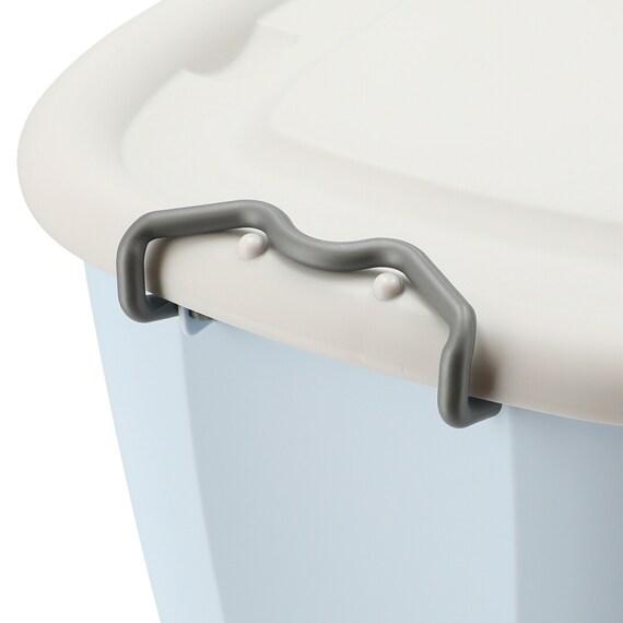 キャスター付きトイボックス(ライトグレー/ライトブルー) 9枚目画像