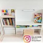 棚にもなるキッズデスク(セルフル ナチュラル) 24枚目画像