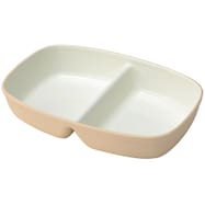 マジかる撥水滑り止め付二つ仕切り皿