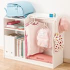 キッズハンガーラック(セルフル ホワイト) 1枚目画像