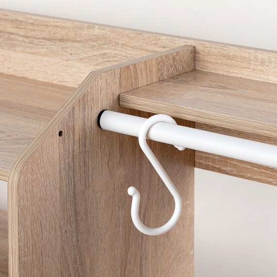 キッズハンガーラック(セルフル ナチュラル) 10枚目画像