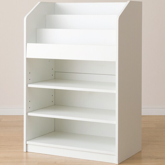 キッズ絵本ラック(セルフル S ホワイト) 7枚目画像