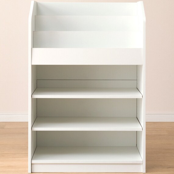 キッズ絵本ラック(セルフル S ホワイト) 8枚目画像