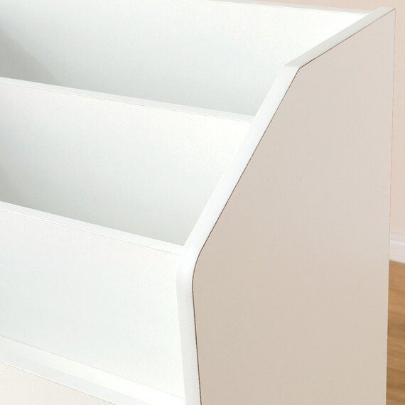 キッズ絵本ラック(セルフル S ホワイト) 12枚目画像