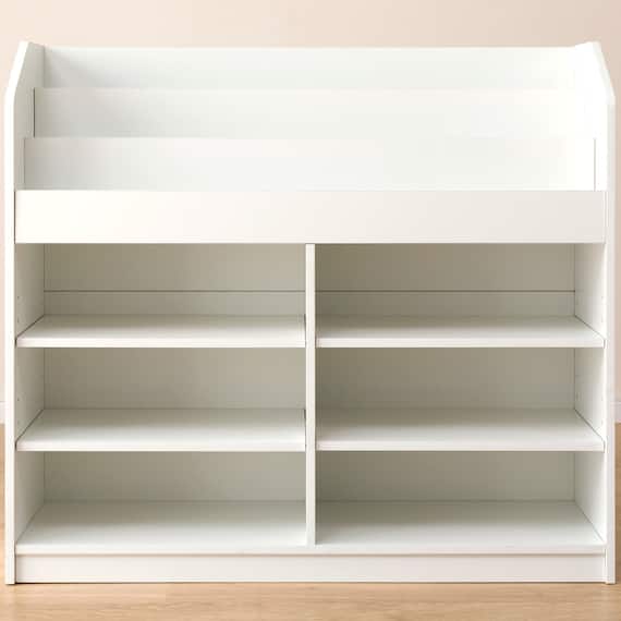 キッズ絵本ラック(セルフル M ホワイト) 6枚目画像