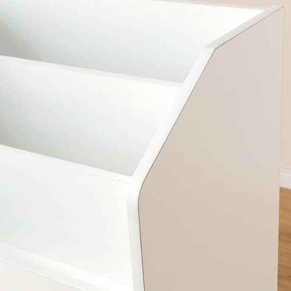 キッズ絵本ラック(セルフル M ホワイト) 10枚目画像