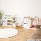 キッズ絵本ラック(セルフル M ホワイト) 14枚目画像