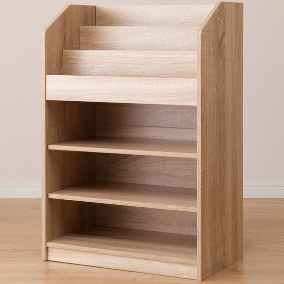 キッズ絵本ラック(セルフル S ナチュラル) 7枚目画像