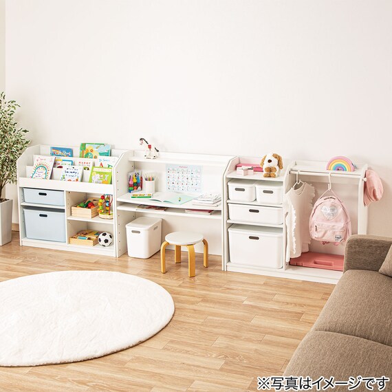 キッズ絵本ラック(セルフル M ナチュラル) 13枚目画像