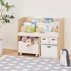 キッズ収納ラック(ミア3 M ナチュラル) 5枚目画像