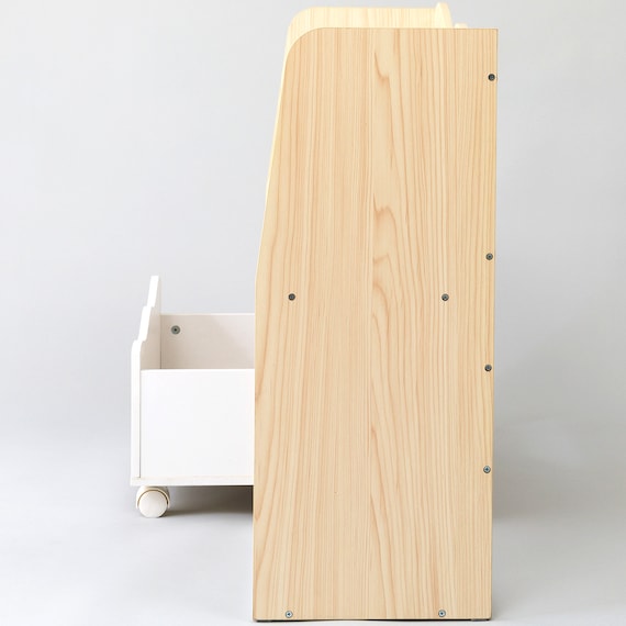 キッズ収納ラック(ミア3 M ナチュラル) 10枚目画像