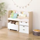 キッズ収納ラック(ミア3 M ナチュラル) 15枚目画像