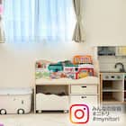 キッズ収納ラック(ミア3 M ナチュラル) 16枚目画像