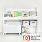 キッズ収納ラック(ミア3 M ナチュラル) 17枚目画像