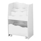 キッズ収納ラック(ミア3 S ホワイト) 3枚目画像