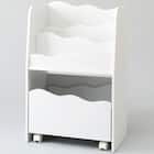 キッズ収納ラック(ミア3 S ホワイト) 6枚目画像