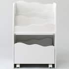 キッズ収納ラック(ミア3 S ホワイト) 7枚目画像