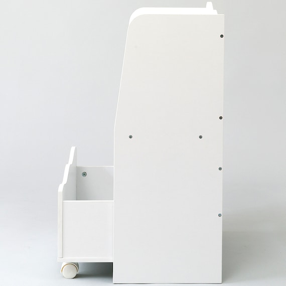 キッズ収納ラック(ミア3 S ホワイト) 9枚目画像