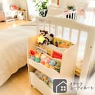 キッズ収納ラック(ミア3 S ホワイト) 18枚目画像