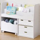 キッズ収納ラック(ミア3 M ホワイト) 1枚目画像