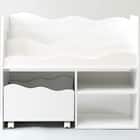 キッズ収納ラック(ミア3 M ホワイト) 9枚目画像