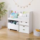 キッズ収納ラック(ミア3 M ホワイト) 17枚目画像