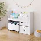 キッズ収納ラック(ミア3 M ホワイト) 17枚目画像