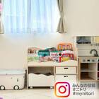 キッズ収納ラック(ミア3 M ホワイト) 19枚目画像