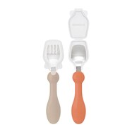 フォーク＆スプーンプチカバー付きテラコッタ