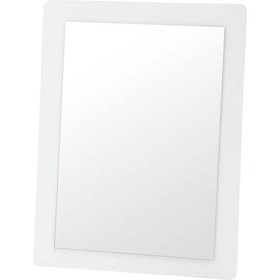 【角度調整自由】卓上ミラー ララ(WH) 2枚目画像