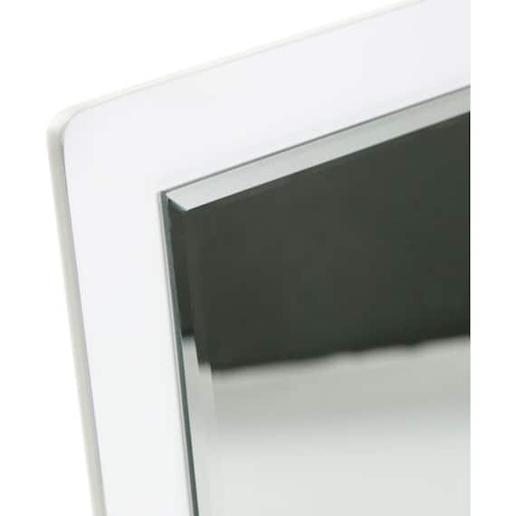 【角度調整自由】卓上ミラー ララ(WH) 7枚目画像