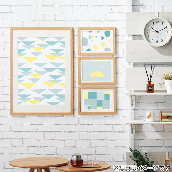 B2サイズポスターフレーム マット付N3 (ライトブラウン) 6枚目画像