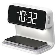 ワイヤレス充電機能・ライト付き置き時計(QA-04)