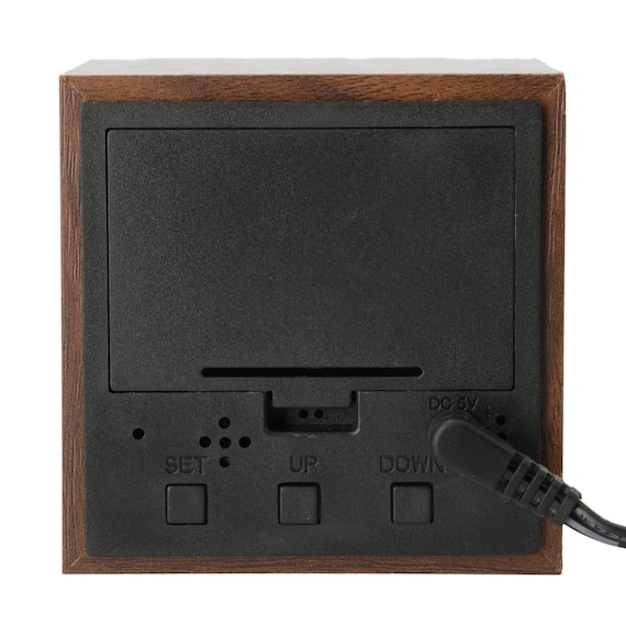 LEDデジタル置き時計(S ミドルブラウン 001HT) 7枚目画像