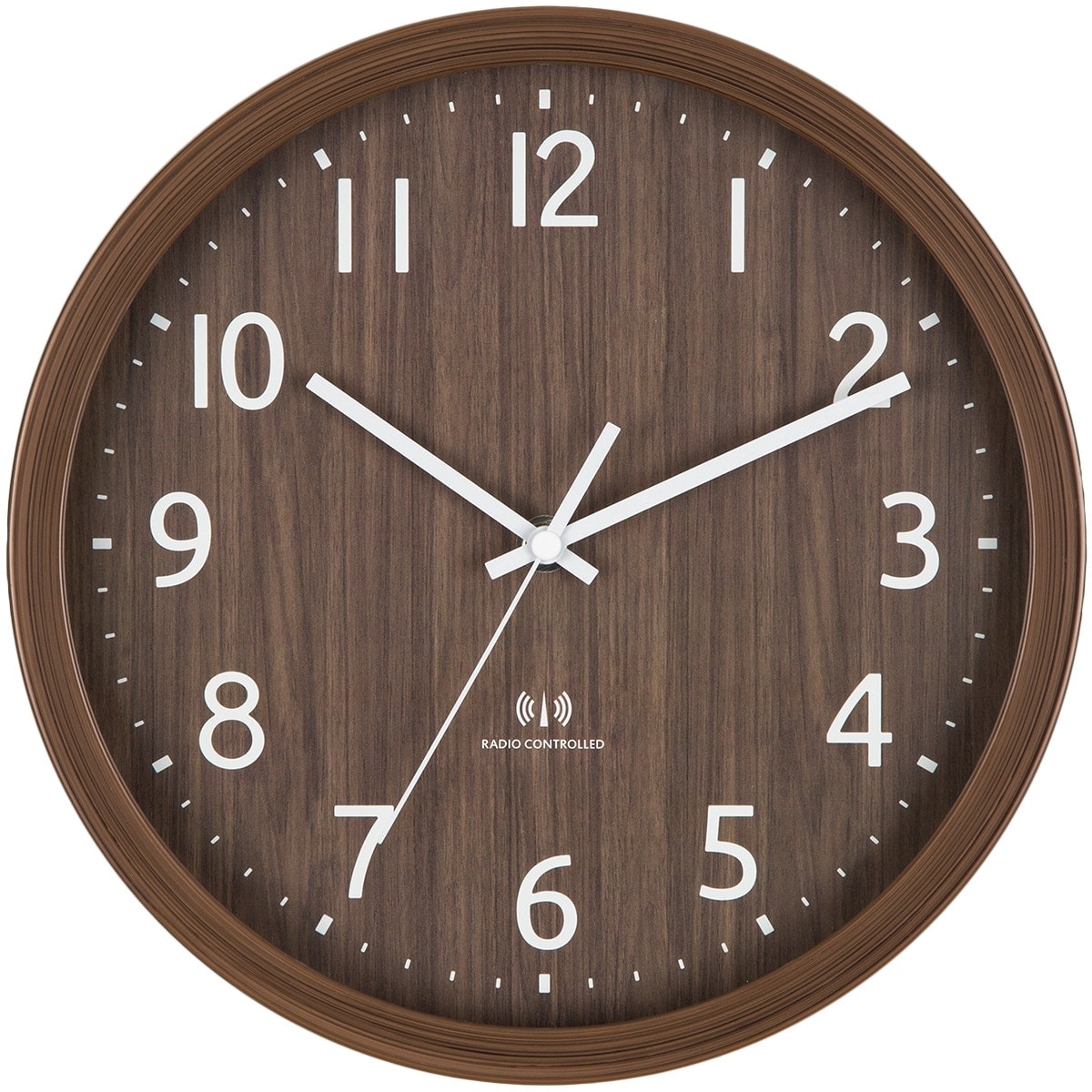 【訳あり・未使用】掛け時計 電波振り子 時計 ナチュラル ガラス Chambre＞アーチの振り子時計 ブラウン | 福井県鯖江市 | 三越伊勢丹