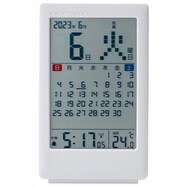 レザー風カレンダー電波時計(DCC-365)