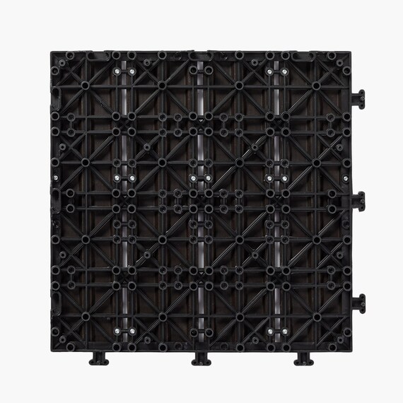 ジョイント人工木タイル(ダークブラウン S01IT)36枚セット 7枚目画像