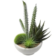 フェイクグリーン(アレンジカクタス セメントポット YX)