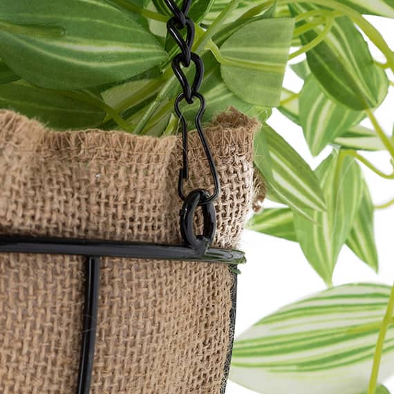 フェイクグリーン(ポトス ハンギングワイヤーバスケット) 5枚目画像