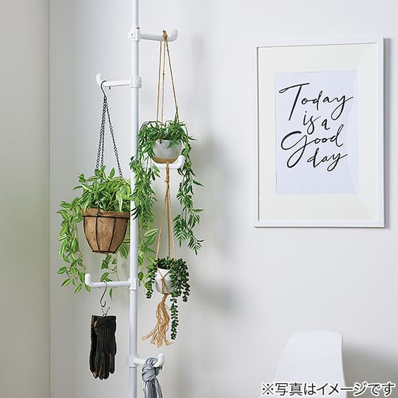 フェイクグリーン(ポトス ハンギングワイヤーバスケット) 12枚目画像