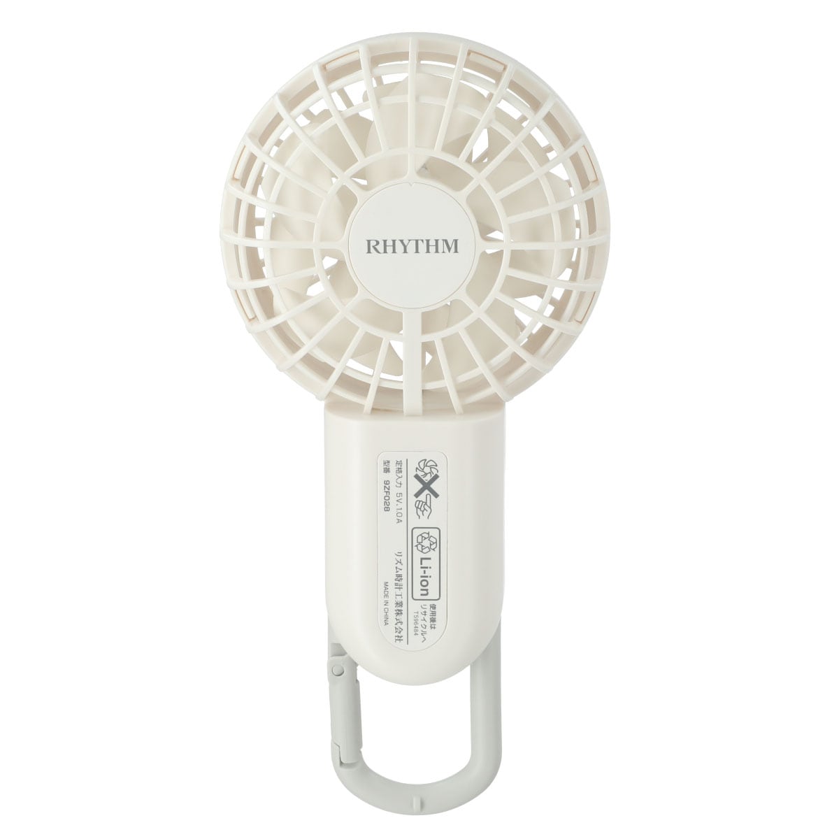 カラビナ付き usb充電式ハンディファン 9zf028cz03 No 通販