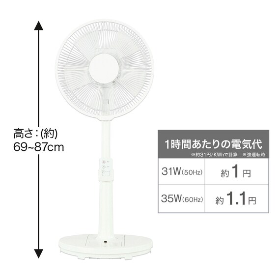 リモコン付リビング扇風機(FT30MR NS) 3枚目画像