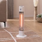 ミニスリムカーボンヒーター(NI ホワイト) 1枚目画像